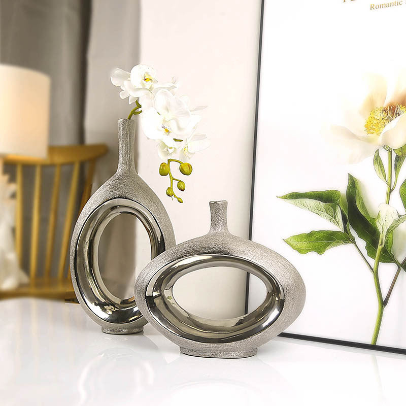 Home Simple Ceramic Vase Floral Decoration